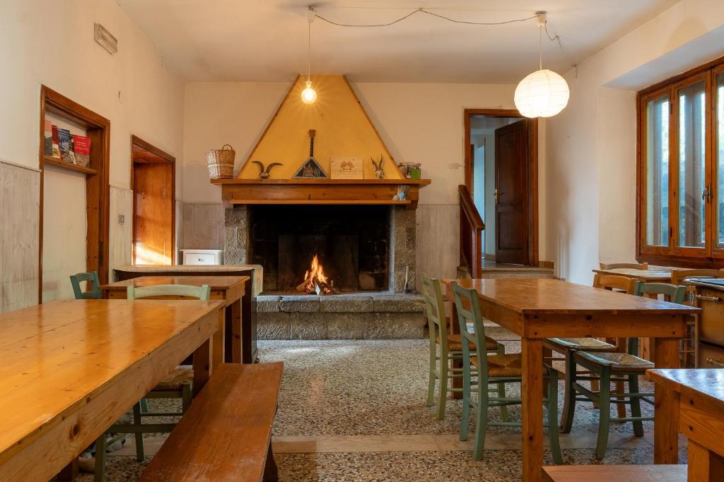 Restaurace v ubytování Rifugio Asqua