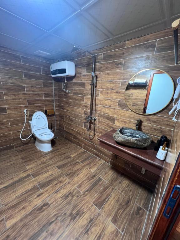 Koupelna v ubytování Cao nguyên đá homestay mèo vạc