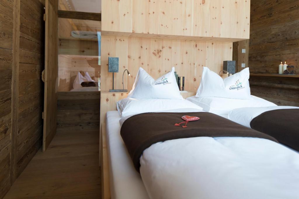 Posteľ alebo postele v izbe v ubytovaní Chalet Wiesenglück