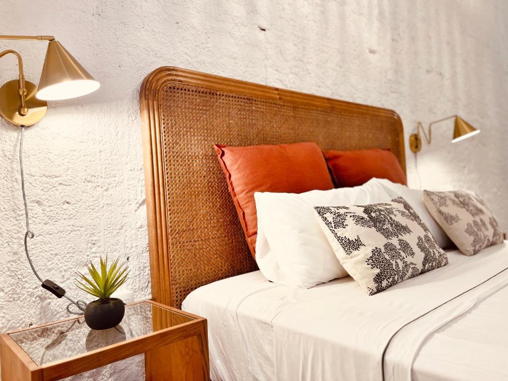Cama o camas de una habitación en Tennessee Studio Malaga