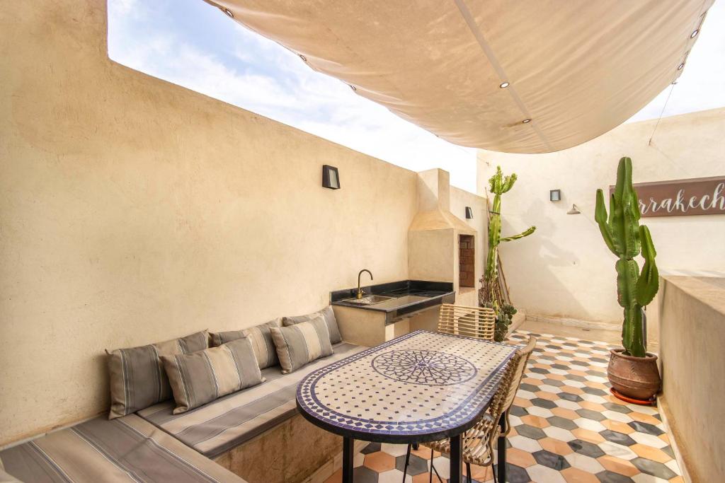 Posezení v ubytování Riad Les Suites Marrakech