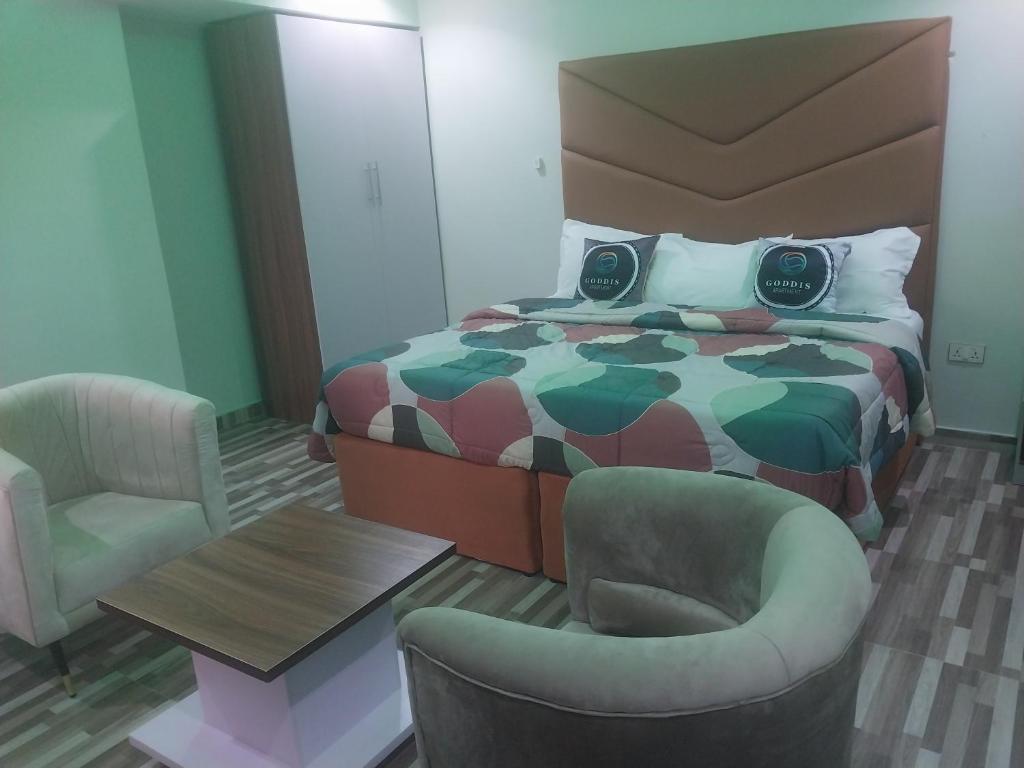 Postel nebo postele na pokoji v ubytování Goodis Apartments Ajah