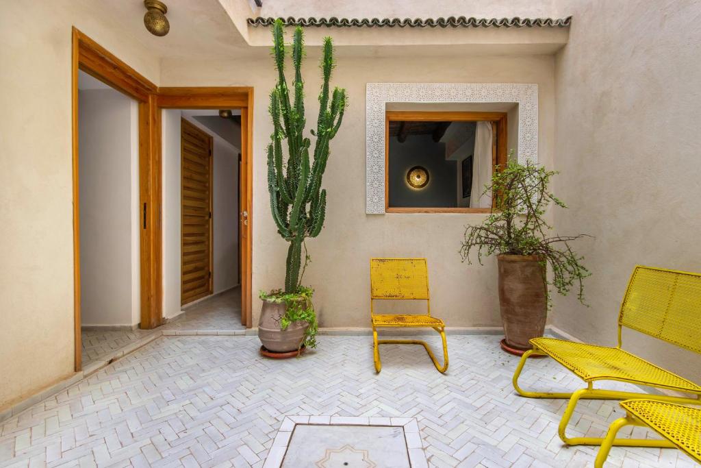 Posezení v ubytování Riad Les Suites Marrakech