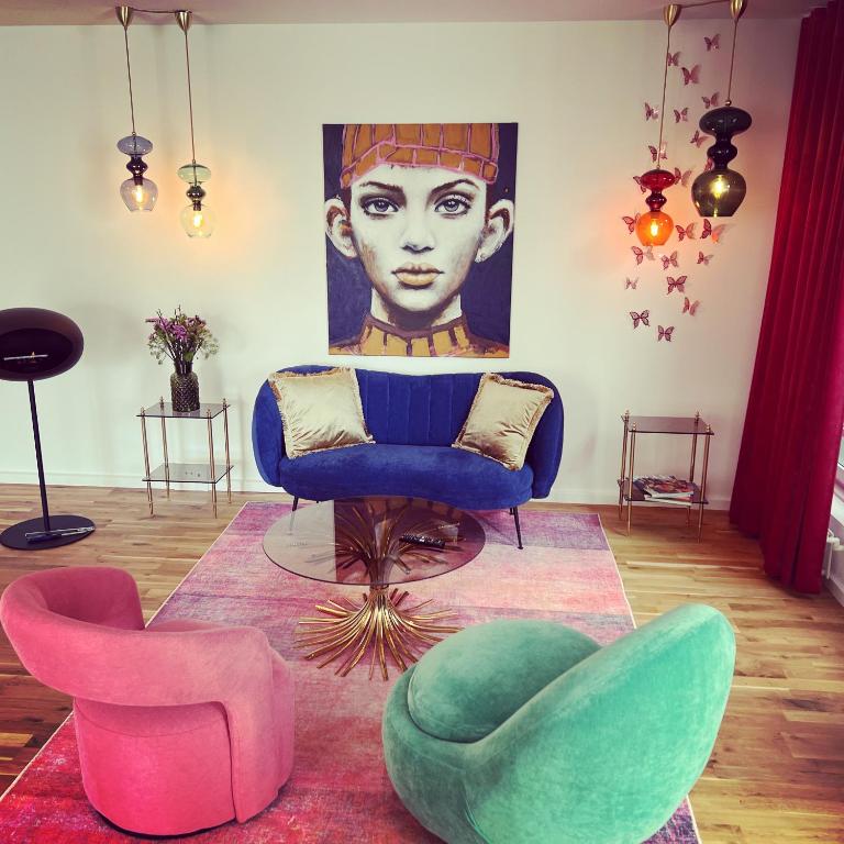 Posezení v ubytování Mortens Kro Boutique Hotel