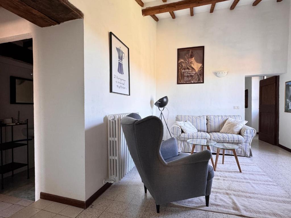 Posezení v ubytování Casa Montecastelli Sopra/Terra