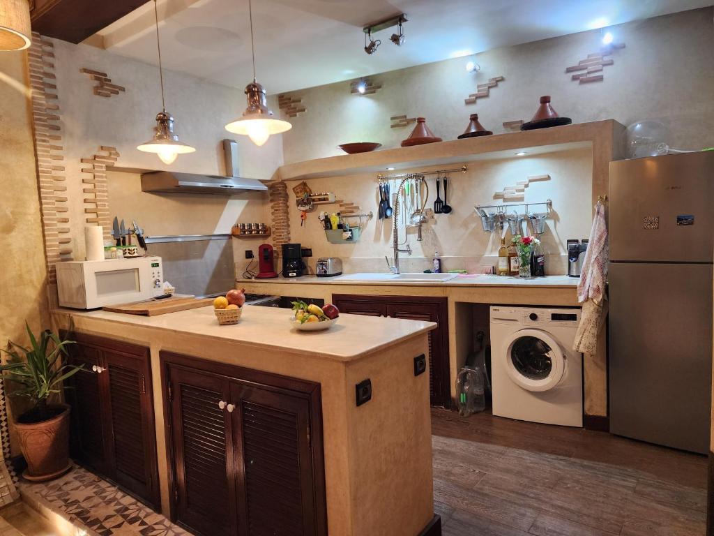 Kuchyň nebo kuchyňský kout v ubytování Riad Mumtaz Marrakech