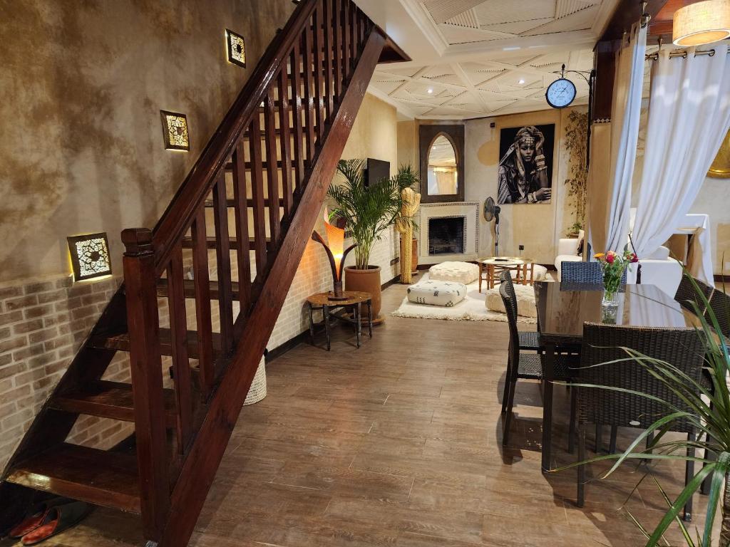Posezení v ubytování Riad Mumtaz Marrakech