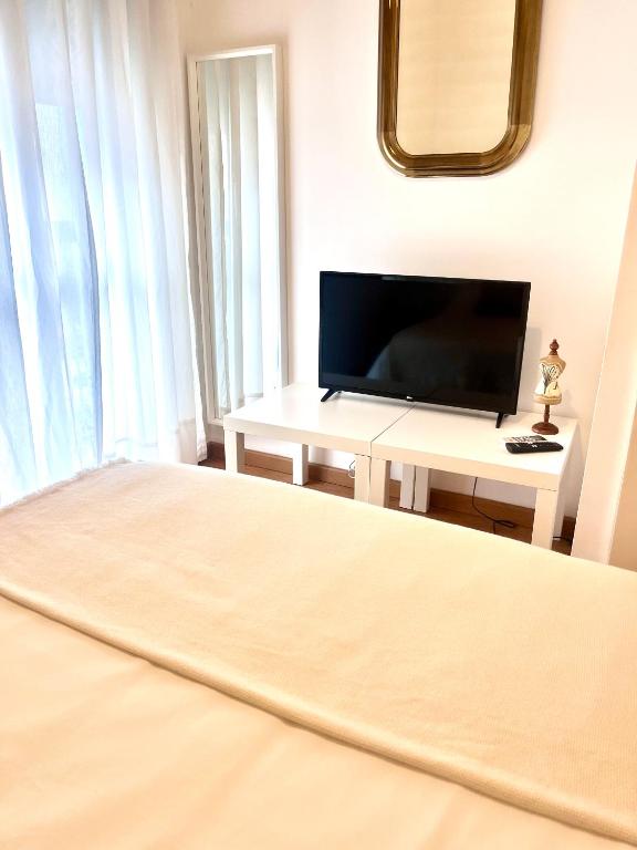 Televízia a/alebo spoločenská miestnosť v ubytovaní La Casa Azul en el corazón de Triana