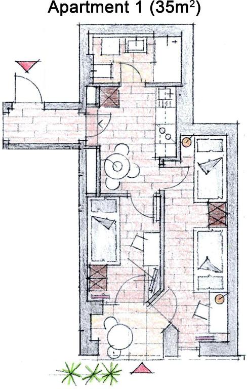 Apartmenthaus Markdorf - Two-Bedroom Apartment With Terrace