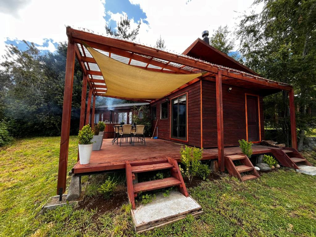 Cabañas Ayalén con vista al Lago