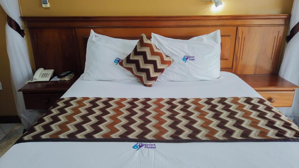 Cama o camas de una habitación en 67 Airport Hotel Nairobi