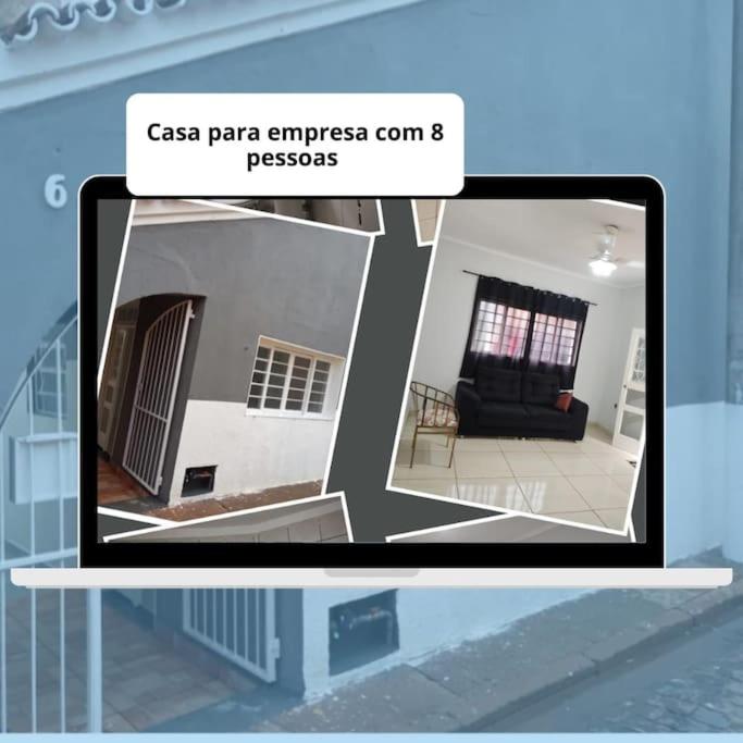 a computer screen with a picture of a living room at Casa Prox Centro in Ribeirão Preto