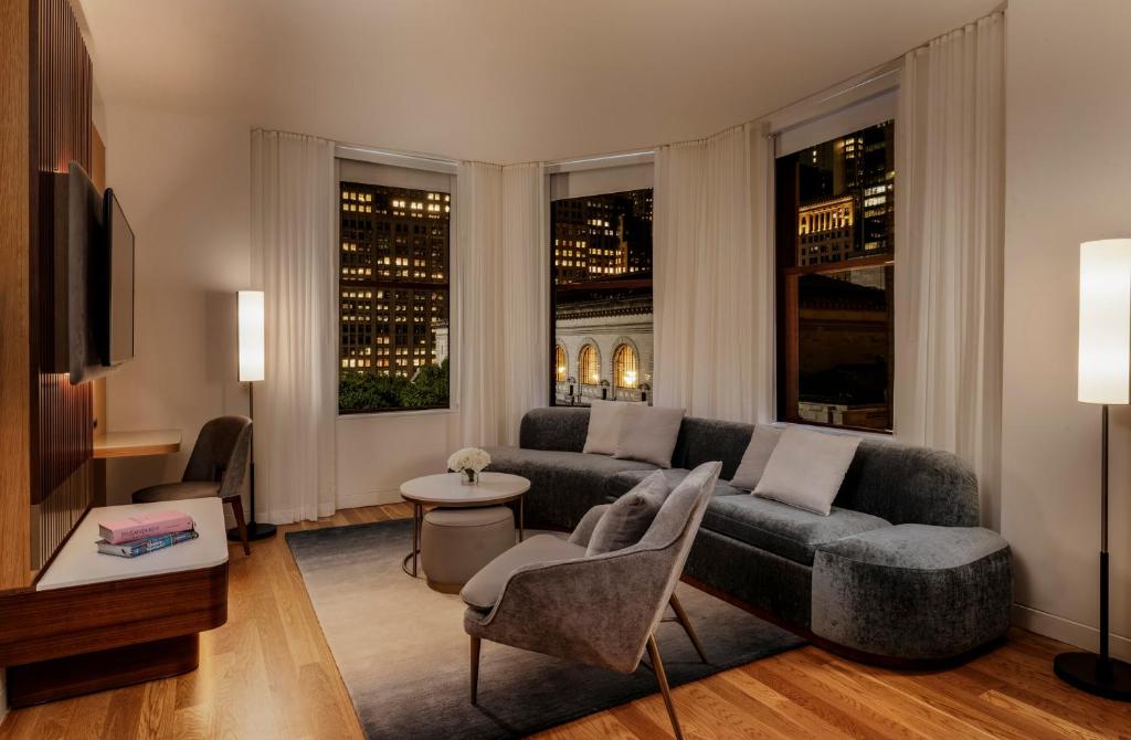 Istumisnurk majutusasutuses Bryant Park Hotel
