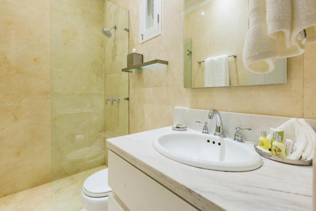 Koupelna v ubytování Casa La Cartujita