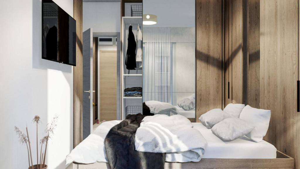 Voodi või voodid majutusasutuse Mateos toas