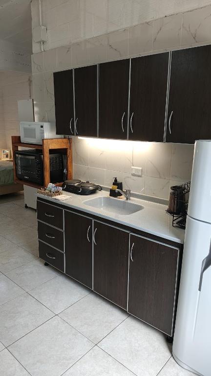 Kuchyň nebo kuchyňský kout v ubytování Departamento equipado, centrico, cochera cubierta Sarmiento265apart D18