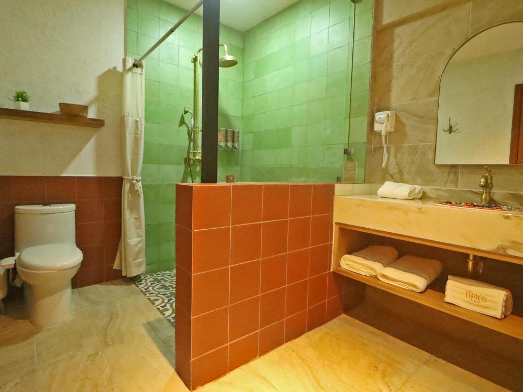 Koupelna v ubytování Hotel Boutique Típico