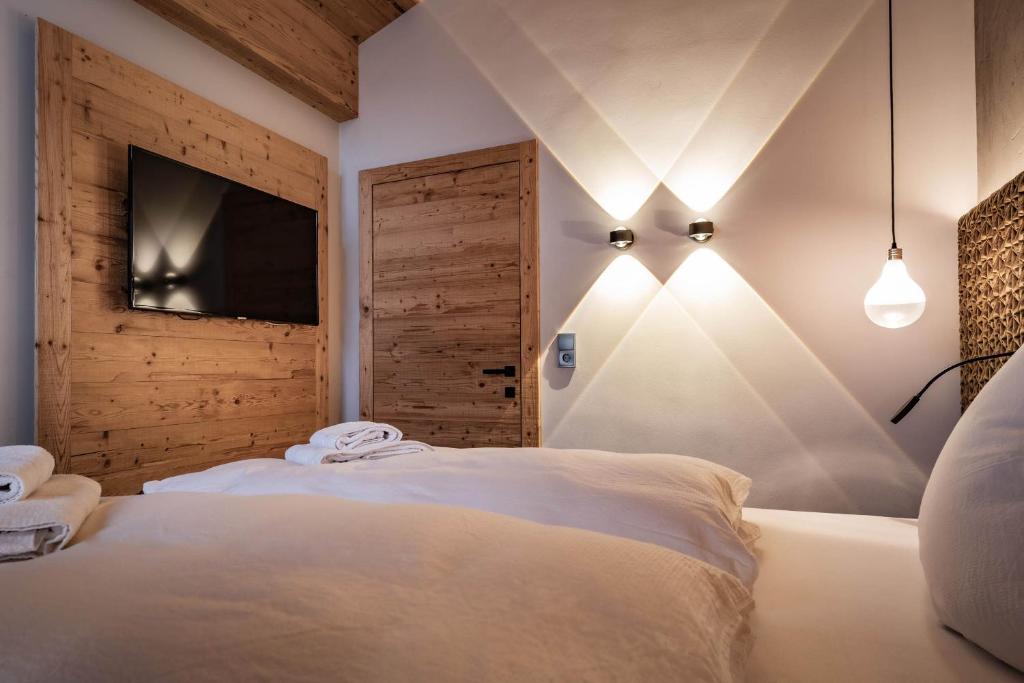Posteľ alebo postele v izbe v ubytovaní Loft in the Alps Penthouse