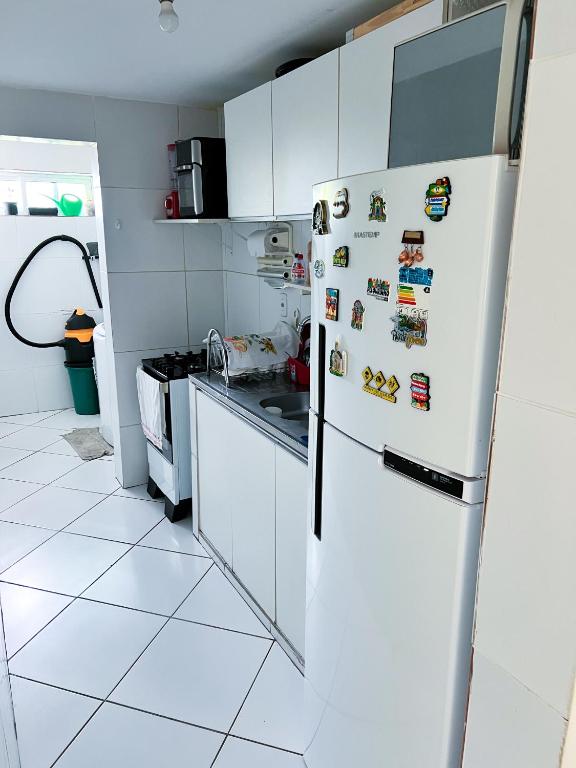 Kuchyň nebo kuchyňský kout v ubytování Quarto Encantado