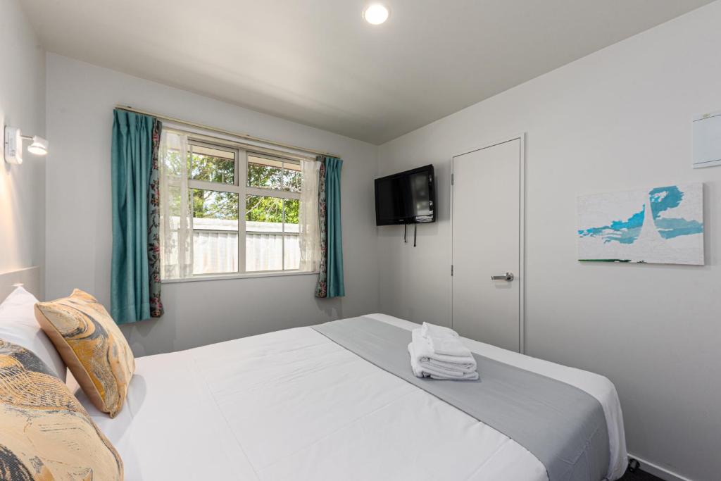 Postel nebo postele na pokoji v ubytování 315 Motel Riccarton