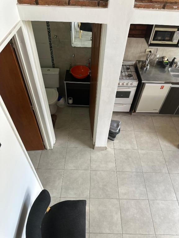 Kuchyň nebo kuchyňský kout v ubytování Kaizen Apart