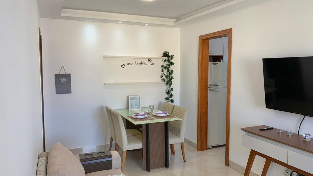 Et tv og/eller underholdning på Apartamento SN Orlando Dantas