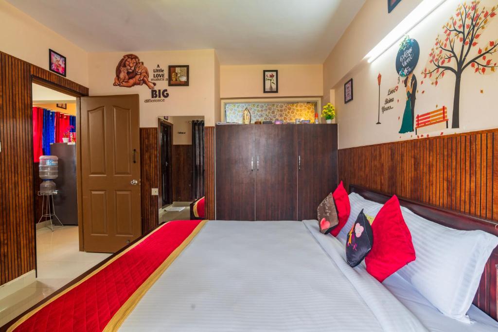 Postel nebo postele na pokoji v ubytování Sancta Maria