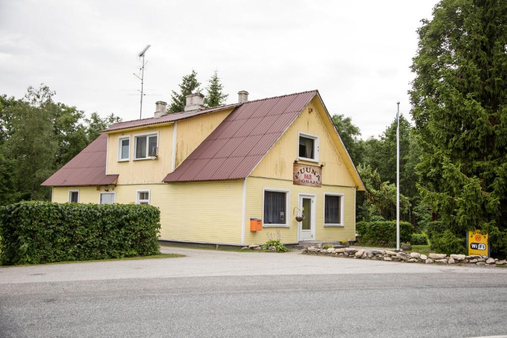 Het gebouw waarin de herberg zich bevindt