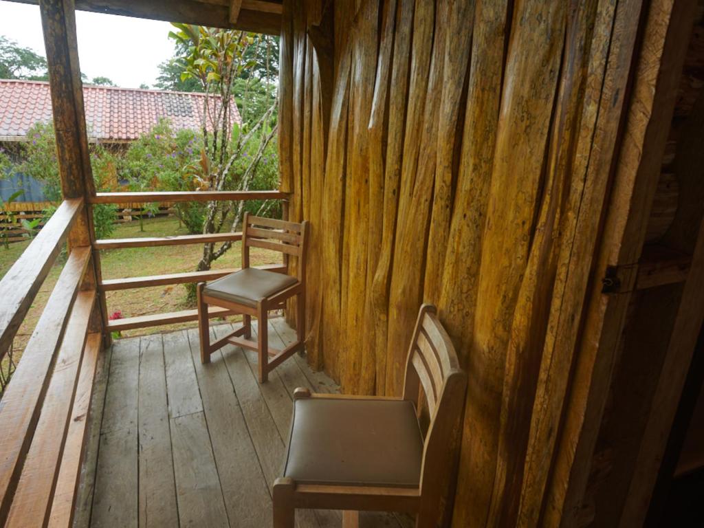 Balkón nebo terasa v ubytování Santa Maria Volcano Lodge Hotel & Restaurante
