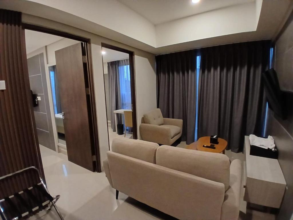 Posezení v ubytování Nemuru Grand Suites