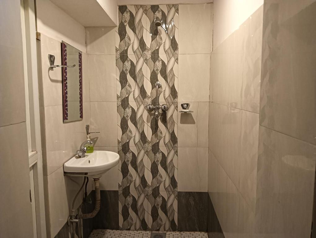 Koupelna v ubytování Hotel Pristine