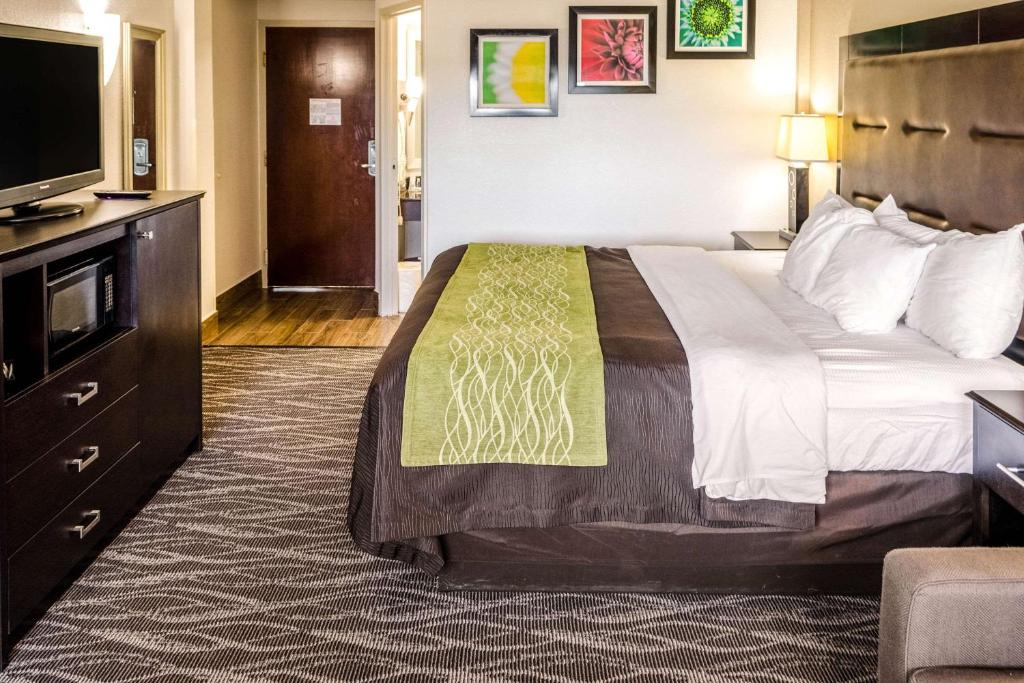 Ein Bett oder Betten in einem Zimmer der Unterkunft Comfort Inn Downtown Charleston