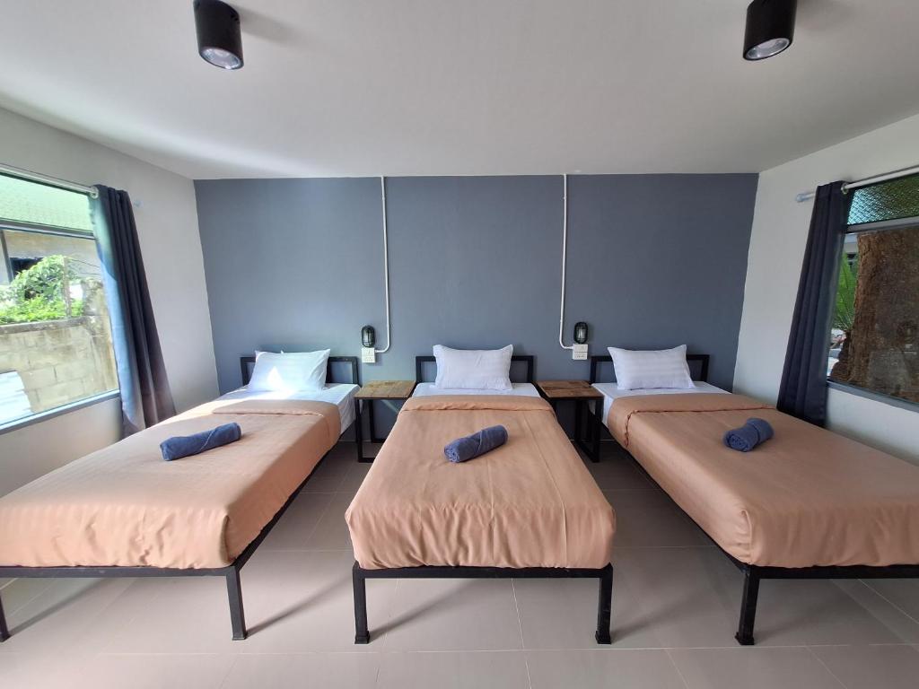 Postel nebo postele na pokoji v ubytování Slumberland at Pai