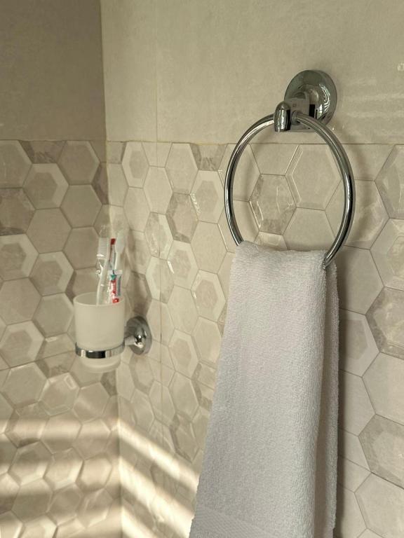 Koupelna v ubytování Hotel Sohum