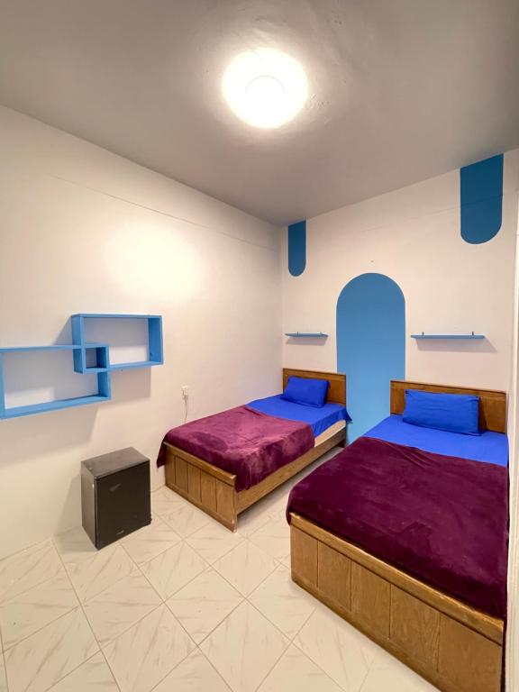 Postel nebo postele na pokoji v ubytování whales camp dahab