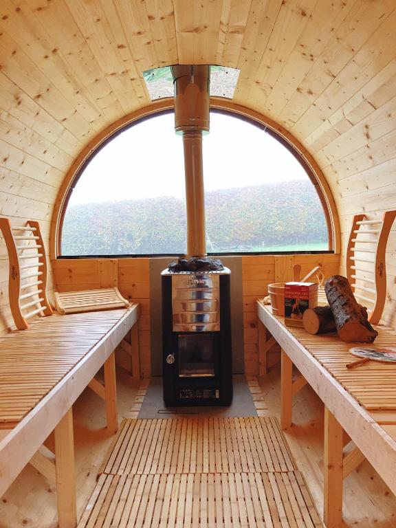Posezení v ubytování Grand appart familial Nature et Sauna - Le Terrier Ovifat