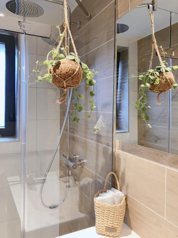 Koupelna v ubytování Grand appart familial Nature et Sauna - Le Terrier Ovifat