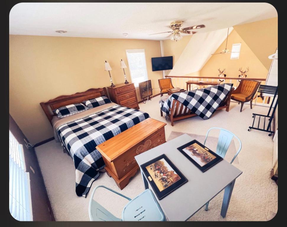 Ένα ή περισσότερα κρεβάτια σε δωμάτιο στο Leesburg Albany Georgia rental