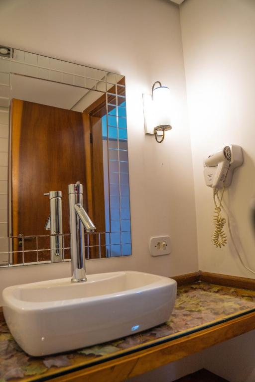 Koupelna v ubytování Hotel Ascona