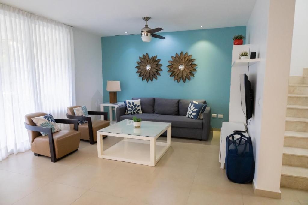 Posezení v ubytování Ka' Romana Residences