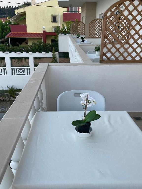 A balcony or terrace at Hotel Valerios