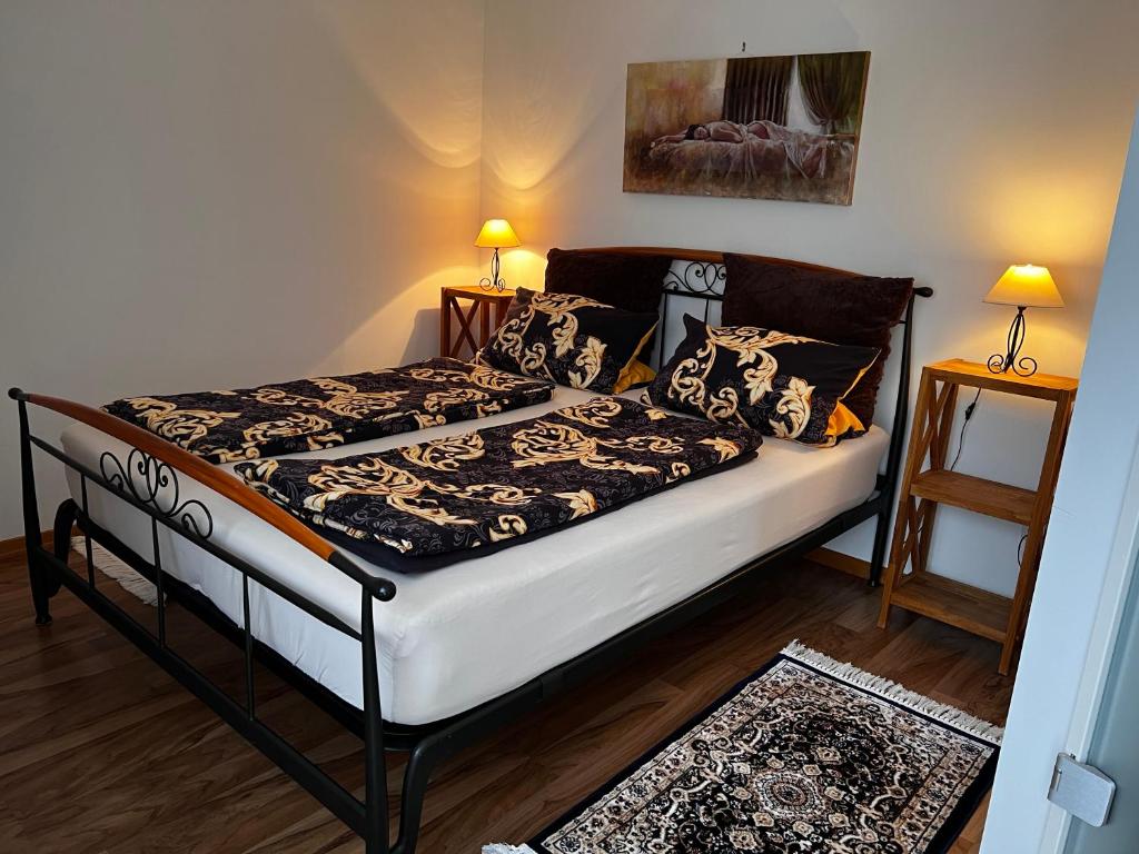 Postel nebo postele na pokoji v ubytování Atelier Reinhart