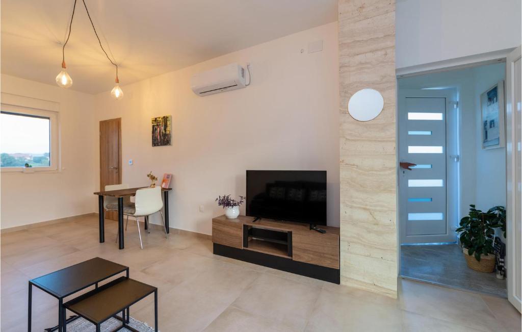 Televízia a/alebo spoločenská miestnosť v ubytovaní Pet Friendly Home In Drage With Wifi