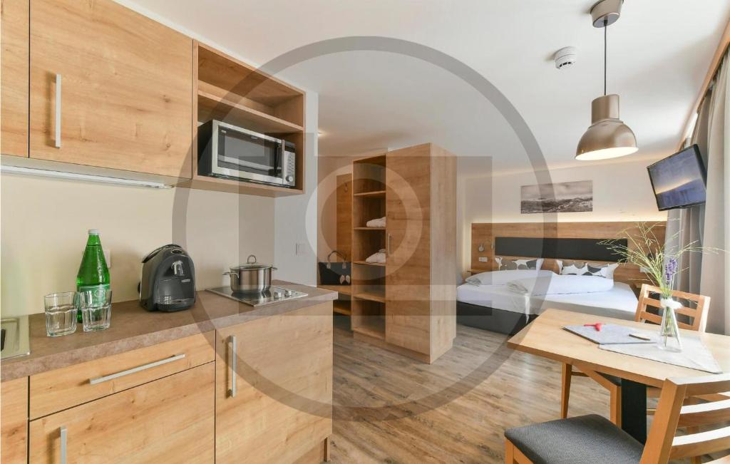 Kuchyň nebo kuchyňský kout v ubytování Bezaubernde Ferienwohnung