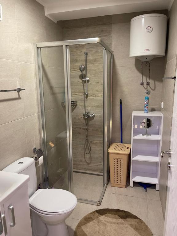 Koupelna v ubytování AS Apartmani Srebrno Jezero