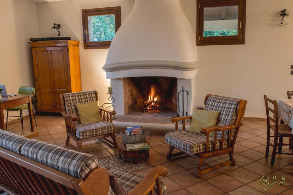 Część wypoczynkowa w obiekcie Locanda Camera con Vista