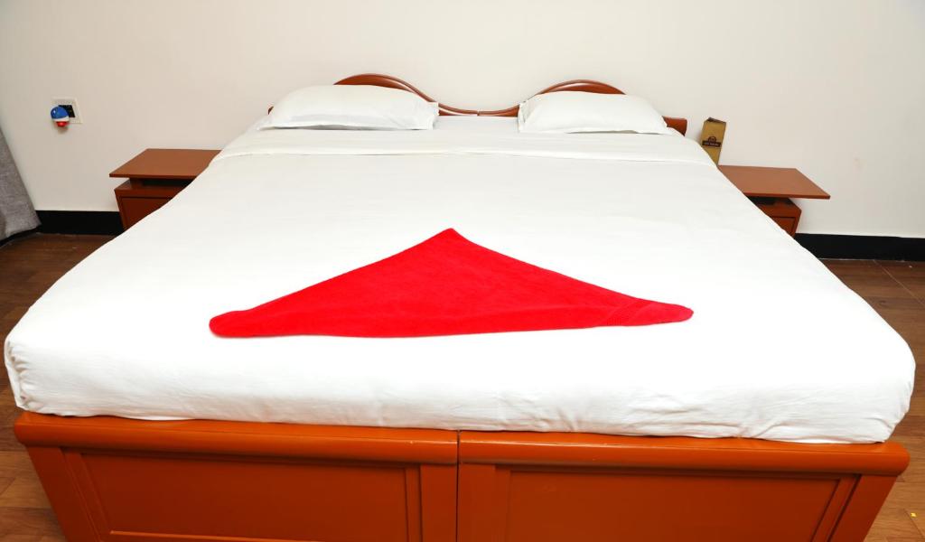 Postel nebo postele na pokoji v ubytování Cosy Banjara Guest House