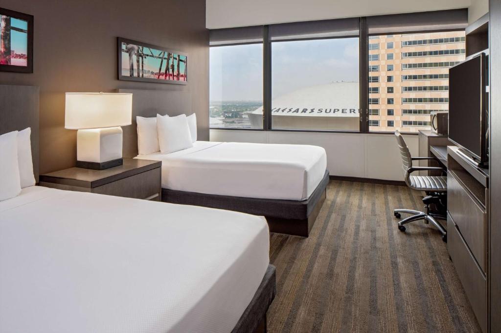 Hyatt House New Orleans Downtown - Chambre Queen Avec Deux Lits Queen Et Douche - Plancher Haut