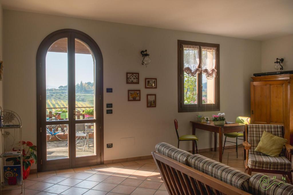 Część wypoczynkowa w obiekcie Locanda Camera con Vista