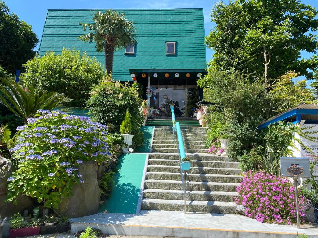 Zahrada ubytování Hanamizuki Onsen Resort